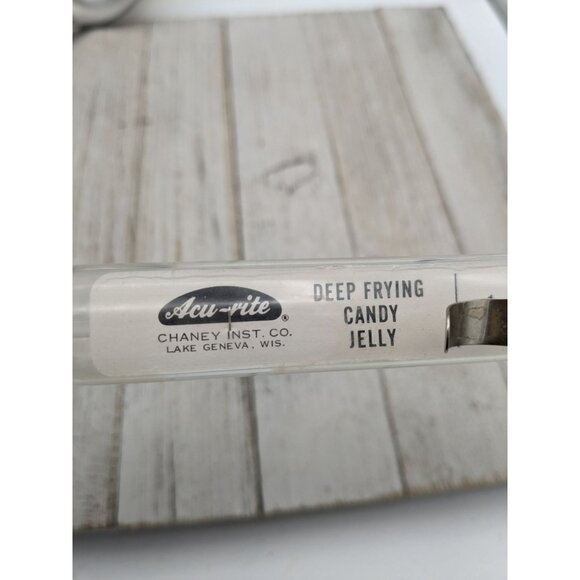 Vintage Chaney Acu-Rite Temp Candy Icing Deep Fat Kitchen Craft Thermometer 9" - Picture 3 of 6